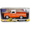 1966 Chevrolet C10 Fleetside Pickup Truck Lowrider Orange Metallic with White Top