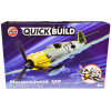 Skill 1 Model Kit Messerschmitt BF109 Snap Together Painted Plastic Model Airplane Kit by Airfix Quickbuild