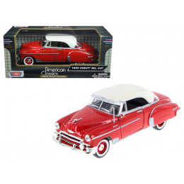 1950 Chevrolet Bel Air Red 1/24 Diecast Car Model by Motormax
