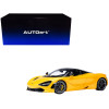 McLaren 720S Volcano Yellow with Black Top and Carbon Accents 1/18 Model Car by Autoart