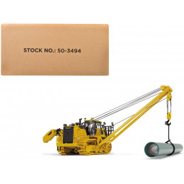 Komatsu D155CX-8 With K170 Pipelayer Yellow with Accessories 1/50 Diecast Model by First Gear