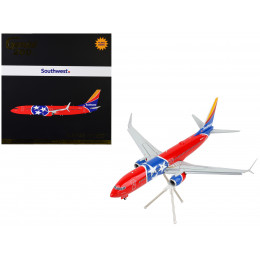 Boeing 737-800 Commercial Aircraft with Flaps Down 