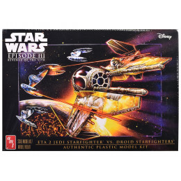 Skill 2 Model Kit ETA 2 Jedi Starfighter VS. Droid Starfighters 4 Model Set 