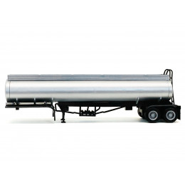 Elliptical Tanker Trailer Silver 1/87 (HO) Plastic Model by Promotex
