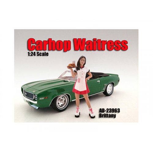 Carhop Waitress Brittany Figurine for 1/24 Scale Models by American Diorama
