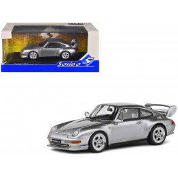 1993 Porsche 911 (993) RS Clubsport Polar Silver Metallic 1/43 Diecast Model Car by Solido