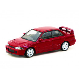 Mitsubishi Lancer GSR Evolution II RHD (Right Hand Drive) Red with Tarmac Cards 