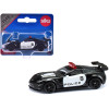 Chevrolet Corvette ZR1 Police Car Black and White Diecast Model Car by Siku