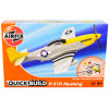 Skill 1 Model Kit P-51D- Mustang Snap Together Painted Plastic Model Airplane Kit by Airfix Quickbuild