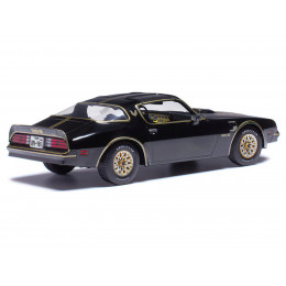1977 Pontiac Trans Am Starlight Black with Hood Graphics 1/43 Diecast Model by IXO Models