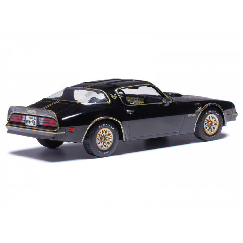 1977 Pontiac Trans Am Starlight Black with Hood Graphics 1/43 Diecast Model by IXO Models