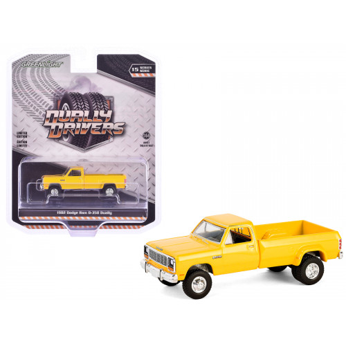1982 Dodge Ram D-350 Dually Pickup Truck Construction Yellow 