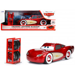 Cruising Lightning McQueen Red Metallic with Extra Wheels Disney & Pixar 