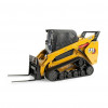 CAT Caterpillar 272D2 Skid Steer Loader Yellow and CAT Caterpillar 297D2 Compact Track Loader Yellow Set of 2 pieces 1/64 Diecast Models by Diecast Masters