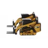 CAT Caterpillar 272D2 Skid Steer Loader Yellow and CAT Caterpillar 297D2 Compact Track Loader Yellow Set of 2 pieces 1/64 Diecast Models by Diecast Masters