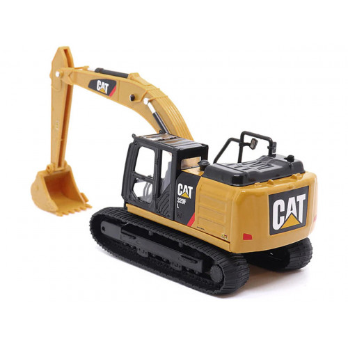 CAT Caterpillar 320F L Hydraulic Excavator Yellow and Black 1/64 Diecast Model by Diecast Masters