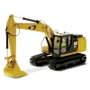 CAT Caterpillar 320F L Hydraulic Excavator Yellow and Black 1/64 Diecast Model by Diecast Masters