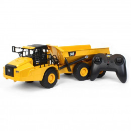 CAT Caterpillar 745 Articulated Dump Truck 'Brent Scarbrough & Co. - Back the Blue' Black with Graphics 'High Line' Series 1/50 Diecast Model by Diecast Masters