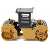 CAT Caterpillar CB-13 Tandem Vibratory Roller with Cab Yellow and Black 1/64 Diecast Model by Diecast Masters