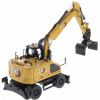 CAT Caterpillar M318 Wheeled Excavator Yellow with Operator 'High Line' Series 1/50 Diecast Model by Diecast Masters