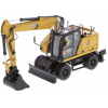 CAT Caterpillar M318 Wheeled Excavator Yellow with Operator 'High Line' Series 1/50 Diecast Model by Diecast Masters