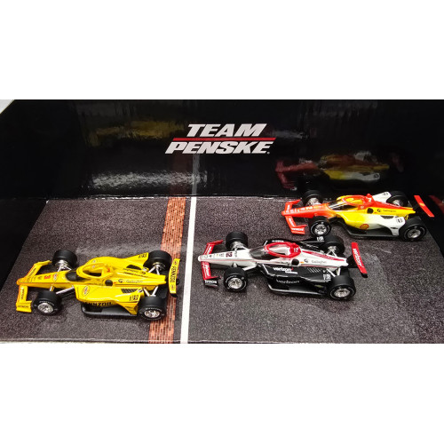 '108th Indianapolis 500' (2024) 'All Penske Front Row' Set of 3 IndyCars 1/64 Diecast Model Cars by Greenlight