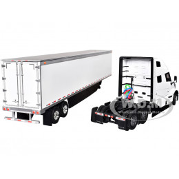 53' Dry Cargo Van Trailer White 'Transport Series' 1/50 Diecast Model by Diecast Masters