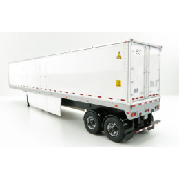 53' Dry Cargo Van Trailer White 'Transport Series' 1/50 Diecast Model by Diecast Masters