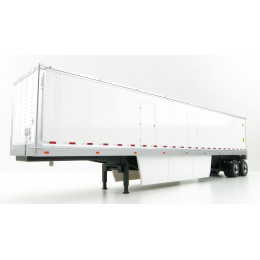 53' Dry Cargo Van Trailer White 'Transport Series' 1/50 Diecast Model by Diecast Masters